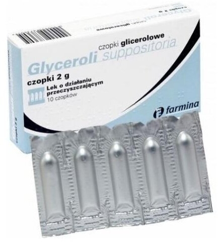 Czopki glicerolowe FARMINA 2 g 10 czopków
