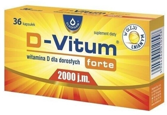 D-Vitum Forte Witamina D 2000 j.m. 36 kapsułek