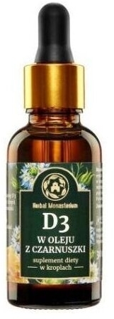 D3 2000 w oleju z czarnuszki krople 30ml