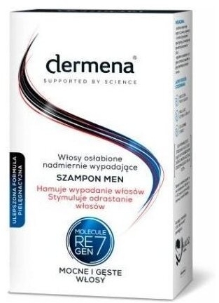 DERMENA MEN Szampon hamujący wypadanie włosów 200 ml