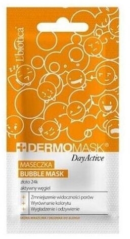 DERMOMASK Maseczka Buble Mask Zloto 24k & aktywny węgiel 10 ml