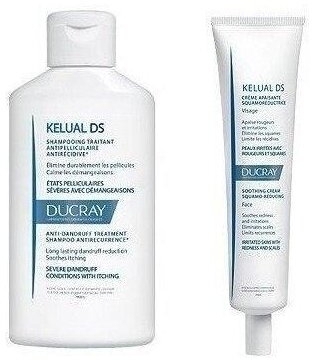 DUCRAY KELUAL DS Zestaw Przeciwłupieżowy Szampon 100ml + Krem Kojący 40ml