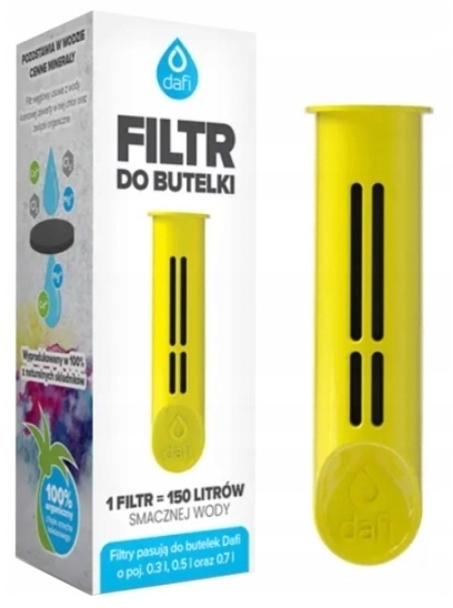 Dafi filtr do butelki żółty 1 sztuka