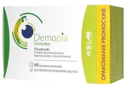 Demopia Demodex chusteczki sterylne 60 sztuk
