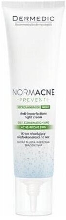 Dermedic Normacne Preventi Krem Niwelujący Niedoskonałości Na Noc 40 ml