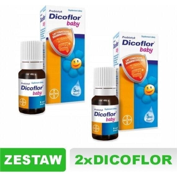 Dicoflor baby krople 5 ml Zestaw: 2x5 ml