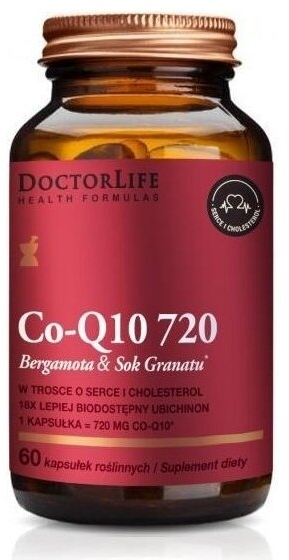 Doctor Life Co-Q10 720 Koenzym Q10 z Bergamotą 60 kapsułek