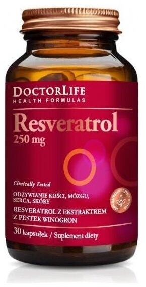 Doctor Life Resveratol 250mg + OPC 30 kapsułek