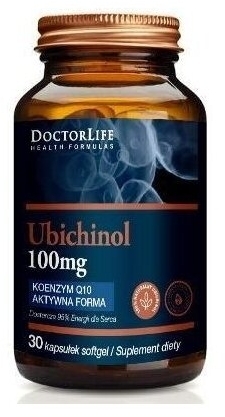 Doctor Life Ubichinol 100mg aktywny Co-Q 10 30 kapsułek