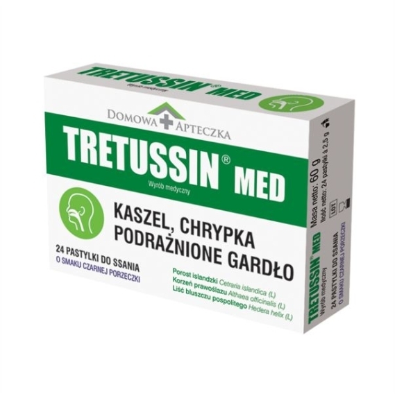 Domowa Apteczka Tretussin Med 24 pastylki do ssania