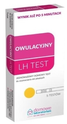 Domowe Laboratorium Test owulacyjny LH strumieniowy 5 sztuk