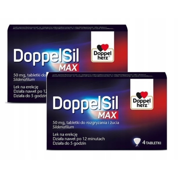DoppelSil MAX 0,05g 4 tabletki do rozgryzania i żucia Wielopak x2