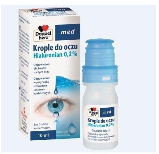Doppelherz Med Krople do oczu Hialuronian 0.2 % 10 ml