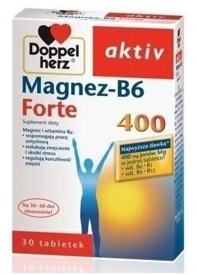 Doppelherz aktiv Magnez-B6 Forte 400 30 tabletek