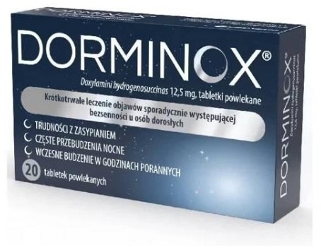 Dorminox 12,5 mg 20 tabletek