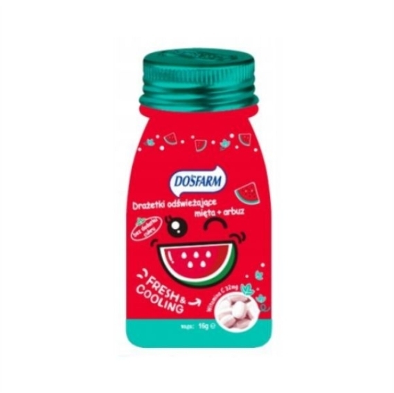 Dosfarm drażetki odświeżające mięta + arbuz 16 g*