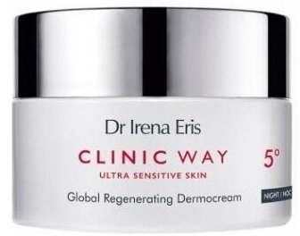 Dr Irena Eris CLINIC WAY Dermokrem Globalnie Regenerujący do twarzy i pod oczy 5° na noc 50 ml