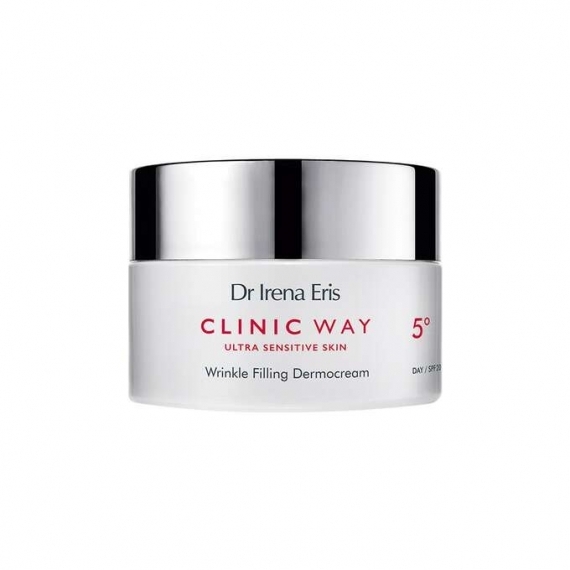 Dr Irena Eris CLINIC WAY Dermokrem Wypełniający Zmarszczki do twarzy i pod oczy 5° na dzień SPF20 50ml