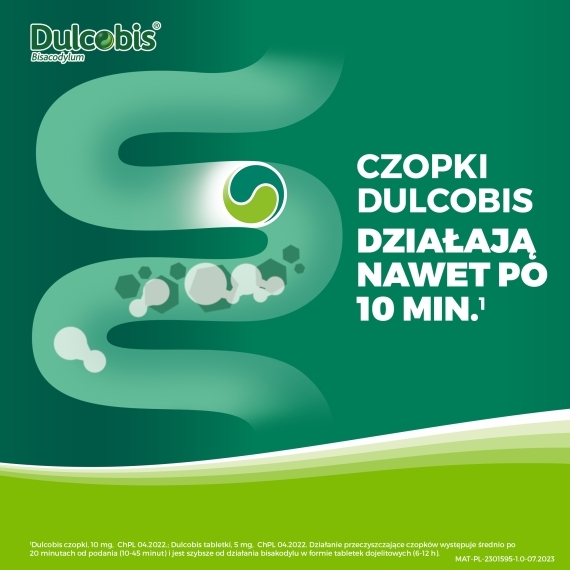 Dulcobis czopki doodbytnicze 10 mg 6 sztuk