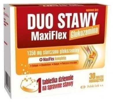 Duo Stawy MaxiFlex Glukozamina 30 tabletek musujących