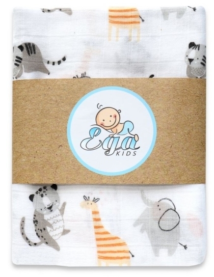 EGA Pielucha Bambusowa 120/120 szary cyrk 1 sztuka