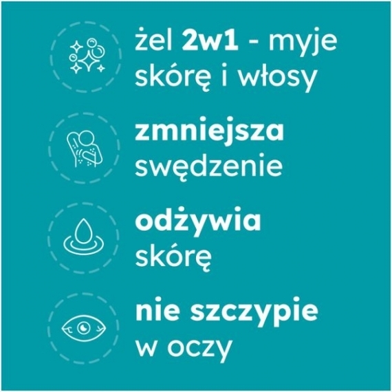 ELODERM Żel do mycia 2w1 400 ml