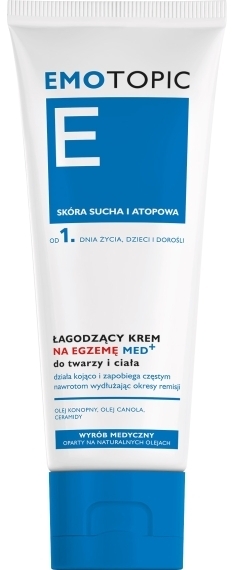 EMOTOPIC Łagodzący krem na egzemę do twarzy i ciała 75 ml