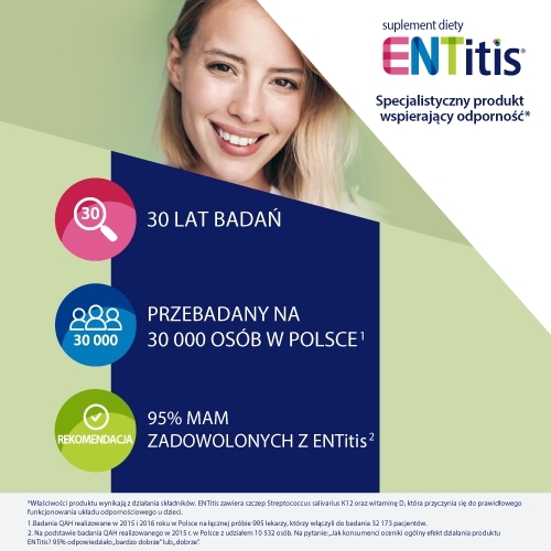 ENTitis smak miętowy 30 pastylek