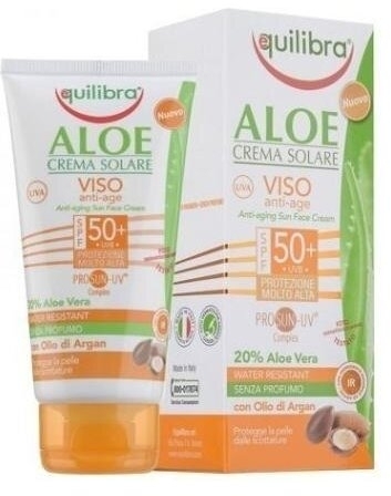 EQUILIBRA ALOESOWY Krem przeciwsłoneczny SPF50+ przeciwzmarszczkowy 75 ml