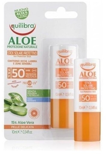 EQUILIBRA Aloesowy Sztyft przeciwsłoneczny SPF50 10 ml