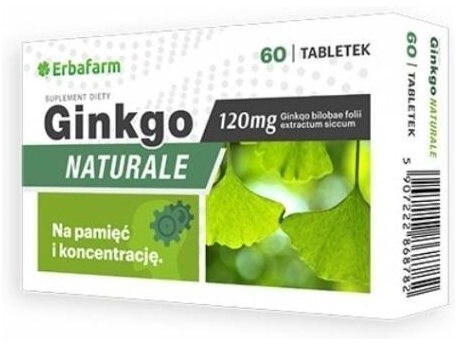 ERBAFARM Ginkgo Naturale 60 tabletek