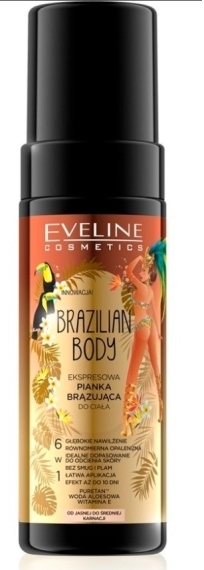 EVELINE COSMETICS BRAZILIAN BODY Pianka brązująca do ciała ekspresowa 150 ml