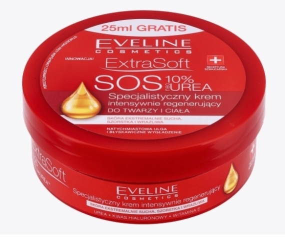 EVELINE COSMETICS EXTRA SOFT S.O.S. Krem intensywnie regenerujący do twarzy i ciała 200 ml