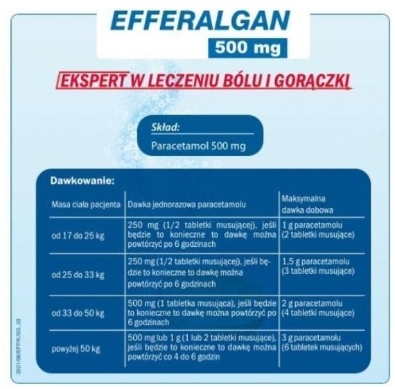 Efferalgan 16 tabletek musujących