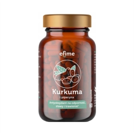 Ekamedica EFIME Kurkuma i Piperyna 60 kapsułek