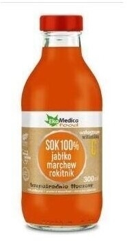 Ekamedica Jabłko, marchew, rokitnik sok 300 ml