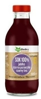 Ekamedica jabłko czarna porzeczka czarny bez 300 ml
