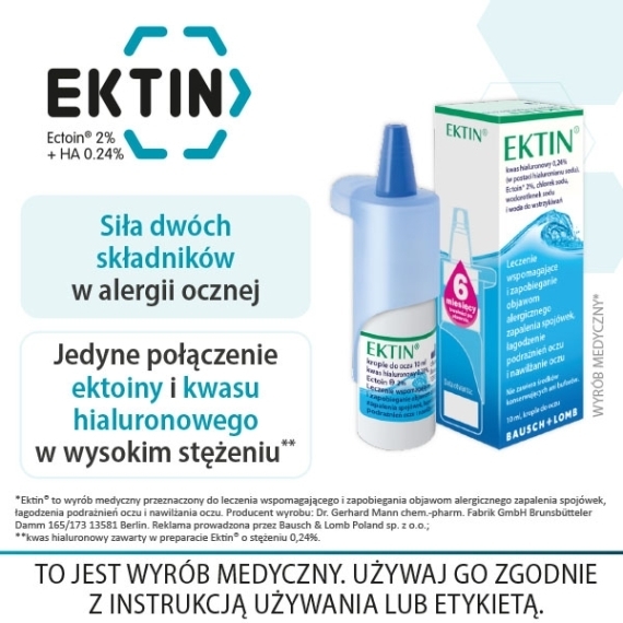 Ektin krople do oczu 10 ml