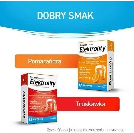 Elektrolity smak truskawkowy 7 saszetek