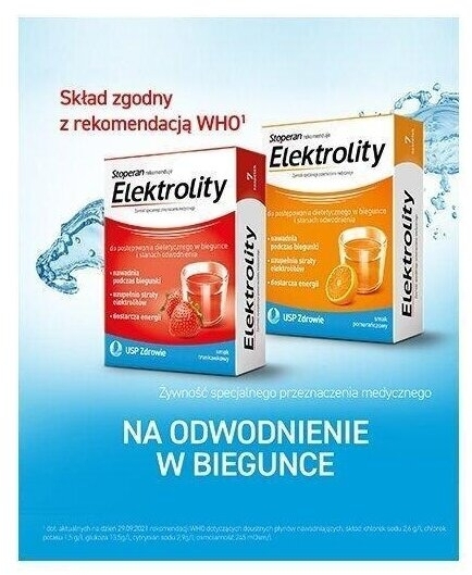 Elektrolity smak truskawkowy 7 saszetek