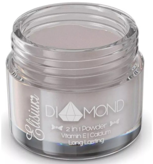 Elisium Diamond Basalt silver Proszek do manicure tytanowego 23 g
