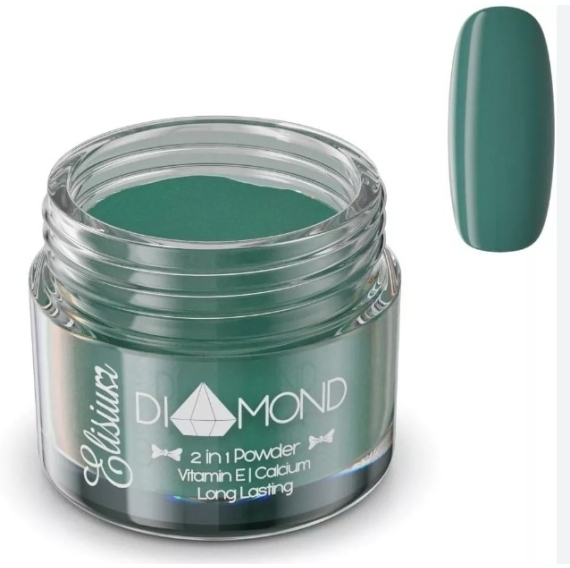 Elisium Diamond Moss Green Proszek do manicure tytanowego 23 g