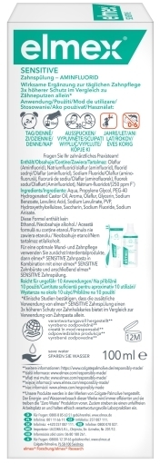 Elmex Sensitive Płyn do płukania 100 ml