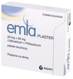 Emla plastry 2 sztuki plaster leczniczy