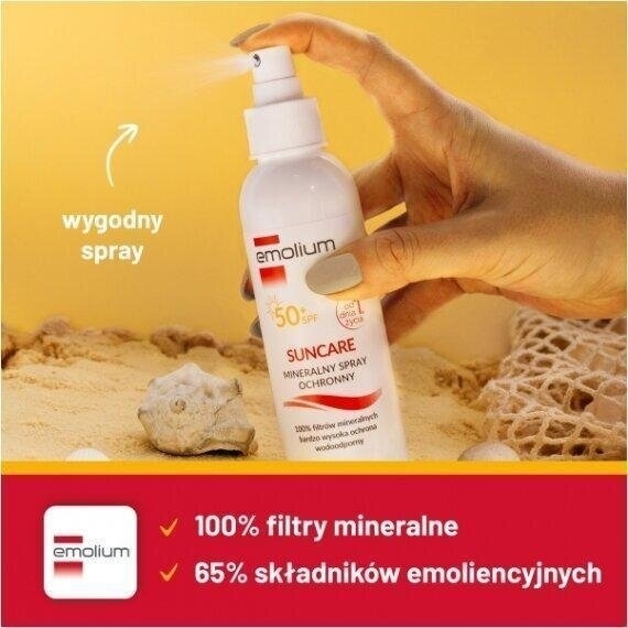 Emolium SUNCARE mineralny spray ochronny SPF 50+ od 1. dnia życia 100 ml