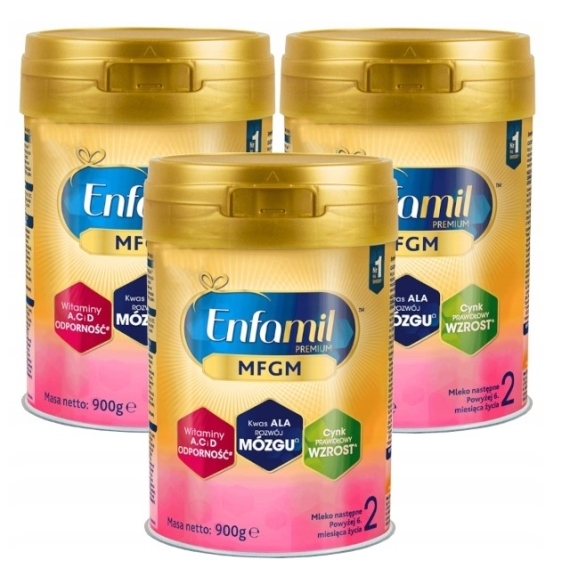 Enfamil Premium MFGM 2 900 g Wielopak x3