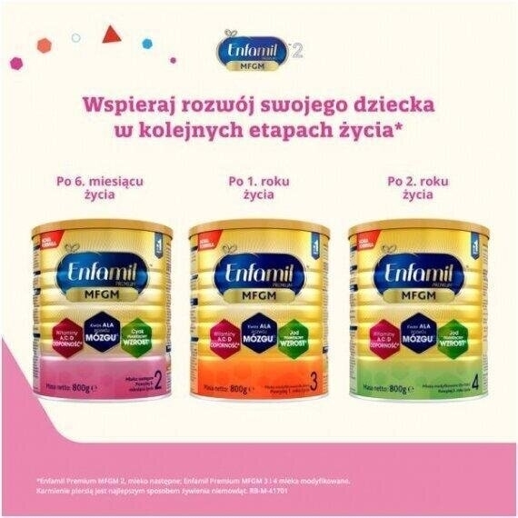 Enfamil Premium MFGM 2 Mleko następne dla niemowląt 800 g