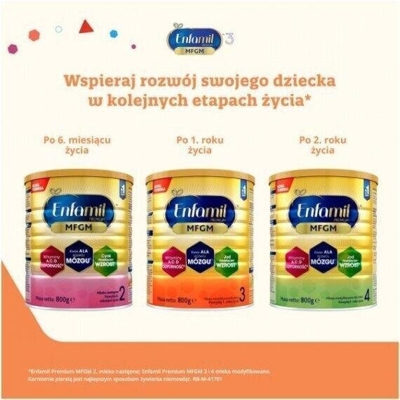 Enfamil Premium MFGM 3 Mleko modyfikowane dla dzieci 800 g