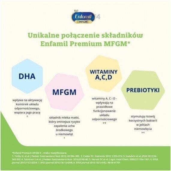 Enfamil Premium MFGM 4 Mleko modyfikowane dla dzieci 1200 g