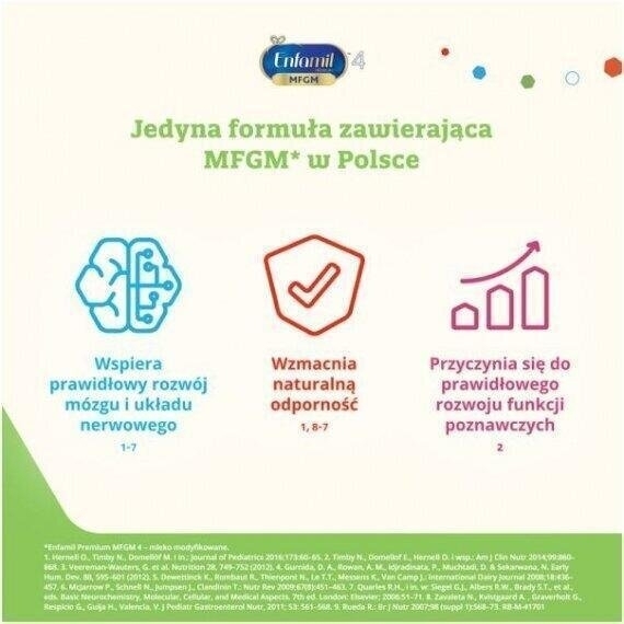Enfamil Premium MFGM 4 Mleko modyfikowane dla dzieci 1200 g